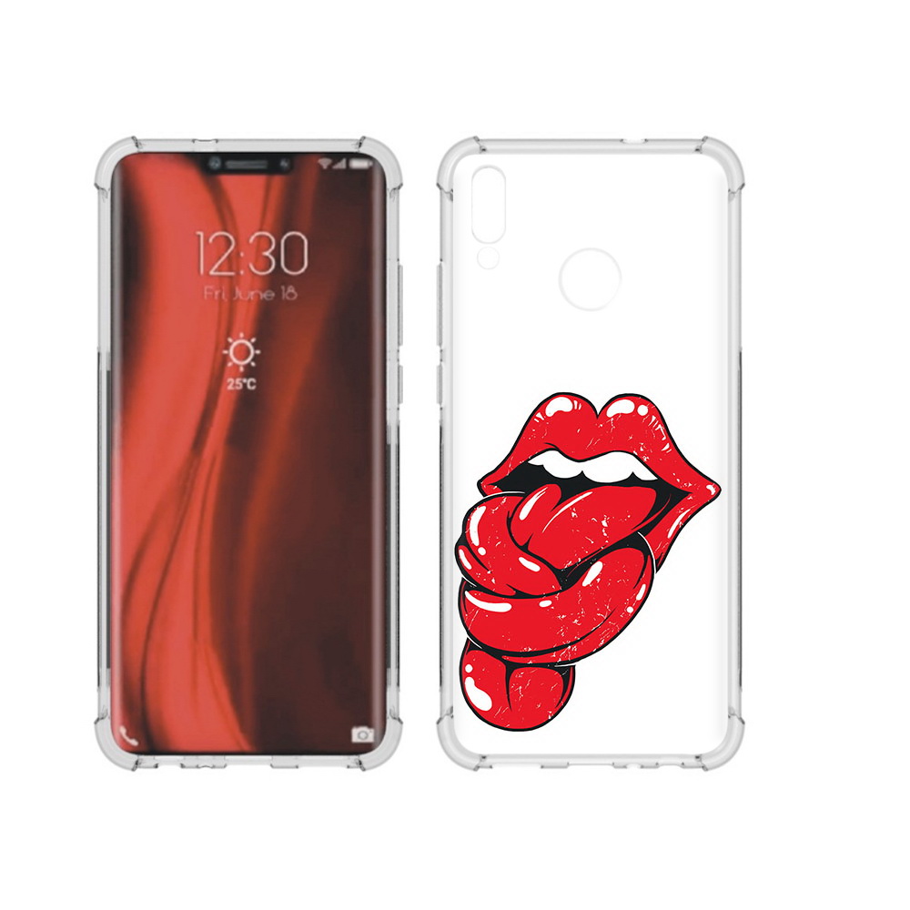 

Чехол MyPads Tocco для Honor 8X яркие губы с языком (PT118984.69.705), Tocco