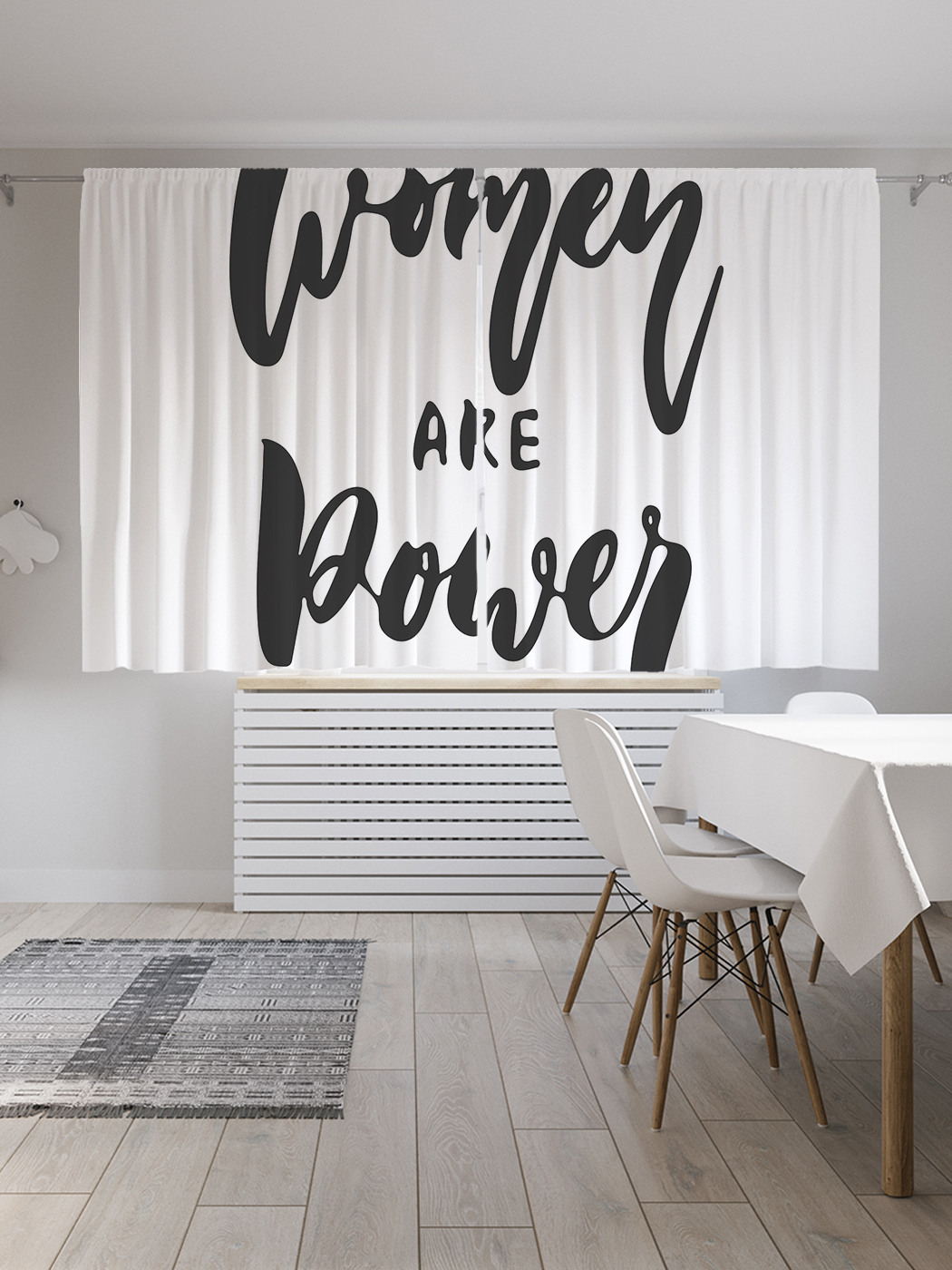 

Шторы JoyArty с фотопечатью "Женщина - это сила" из сатена, 290х180 см, Женщина - это сила