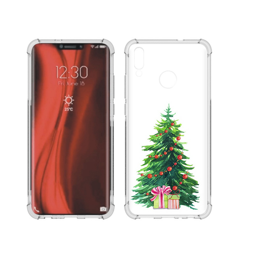 

Чехол MyPads Tocco для Honor 8X Елка новогодняя с подарками акварель (PT118984.69.78), Tocco
