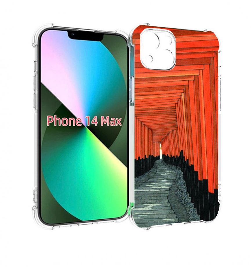 

Чехол MyPads красный коридор для iPhone 14 Plus (6.7), Прозрачный, Tocco