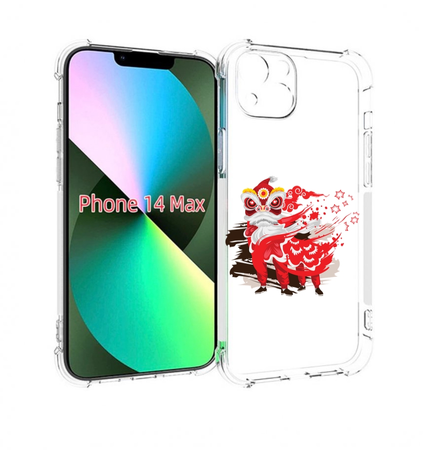 

Чехол MyPads красный-карнавал для iPhone 14 Plus (6.7), Прозрачный, Tocco