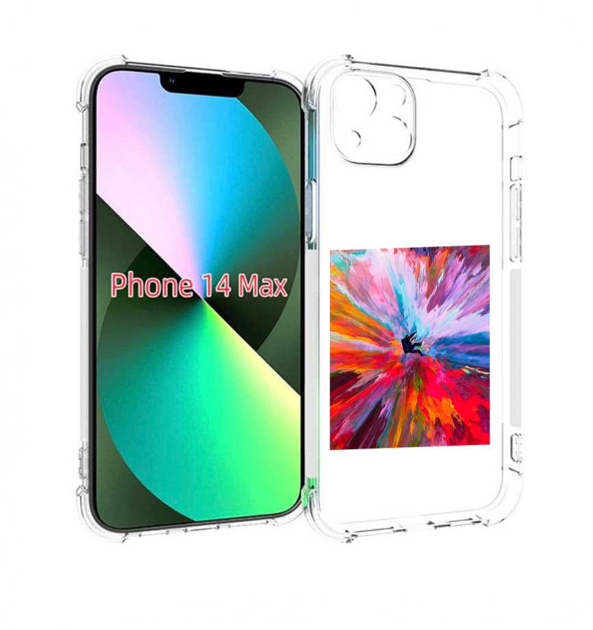 

Чехол MyPads красочный астранавт для iPhone 14 Plus (6.7), Прозрачный, Tocco
