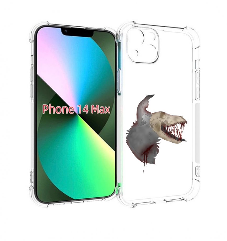 

Чехол MyPads кровавый-череп для iPhone 14 Plus (6.7), Прозрачный, Tocco