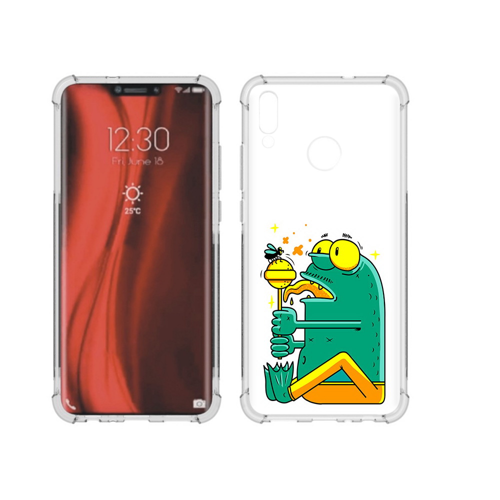 

Чехол MyPads Tocco для Honor 8X Зеленая лягушка с чупа чупсом (PT118984.69.85), Tocco