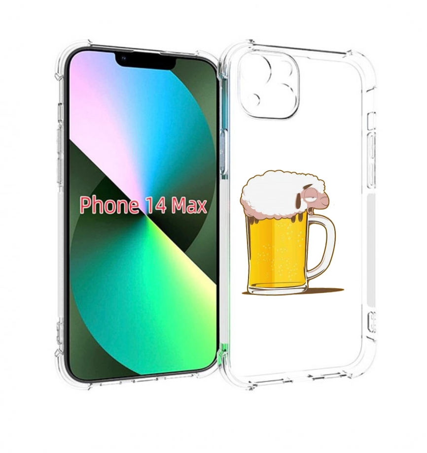 

Чехол MyPads кружка пива для iPhone 14 Plus (6.7), Прозрачный, Tocco