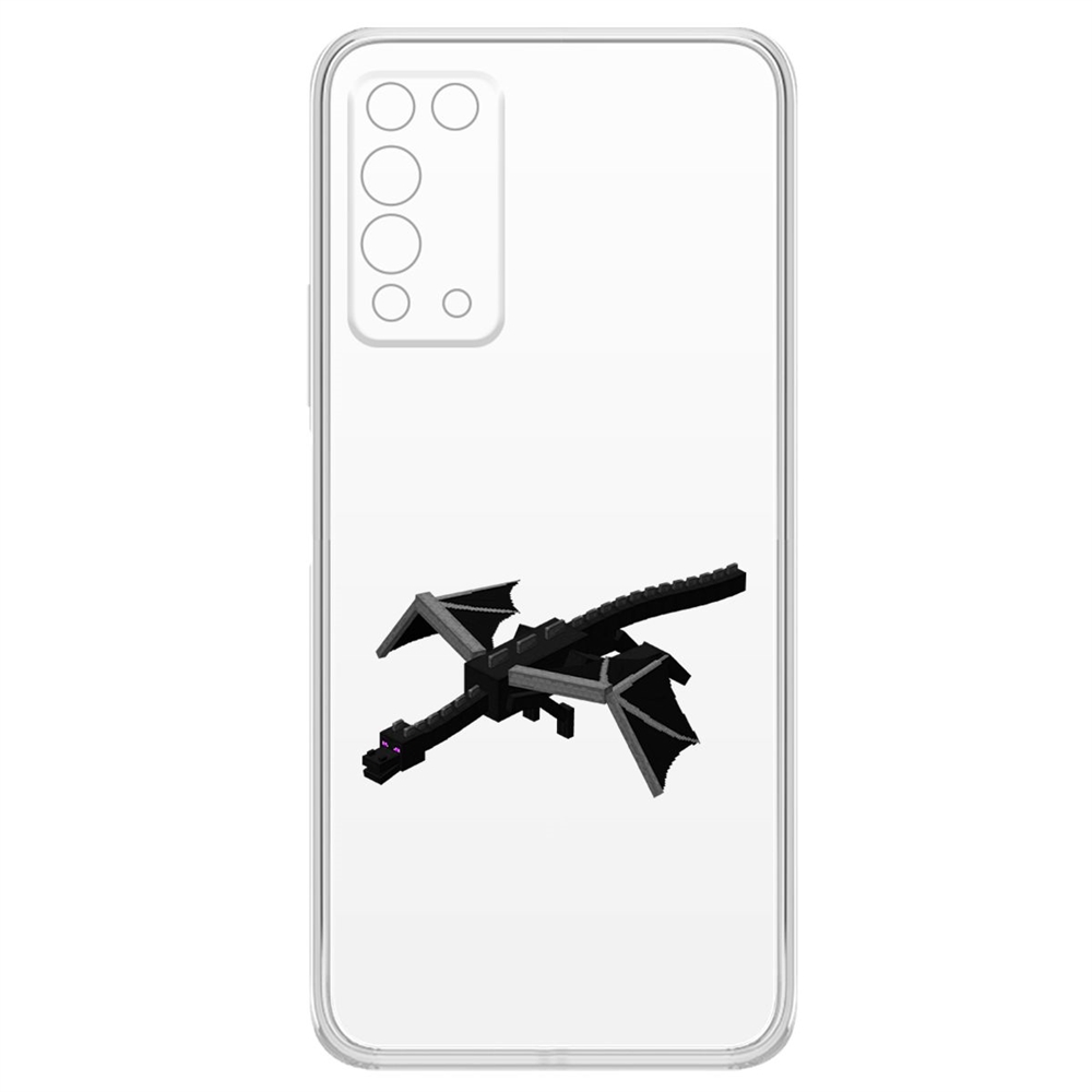 фото Чехол-накладка krutoff clear case дракон края для honor x10