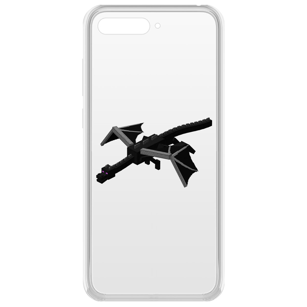 фото Чехол-накладка krutoff clear case дракон края для huawei y6 (2018)