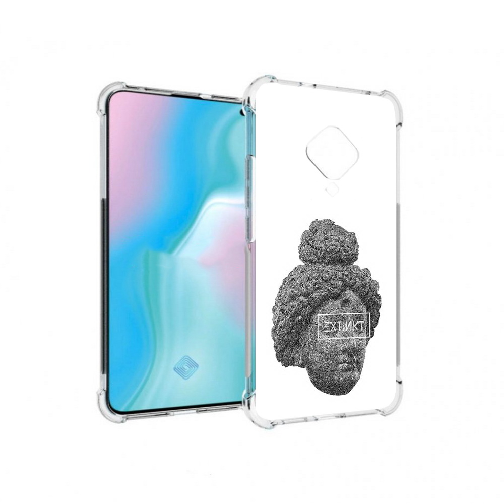 

Чехол MyPads Tocco для Vivo S5 каменное лицо девушки (PT226962.406.383), Прозрачный, Tocco