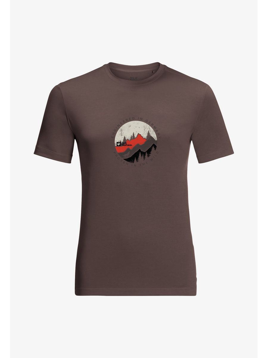 

Футболка мужская Jack Wolfskin JA442D04C коричневая XL, Коричневый, JA442D04C