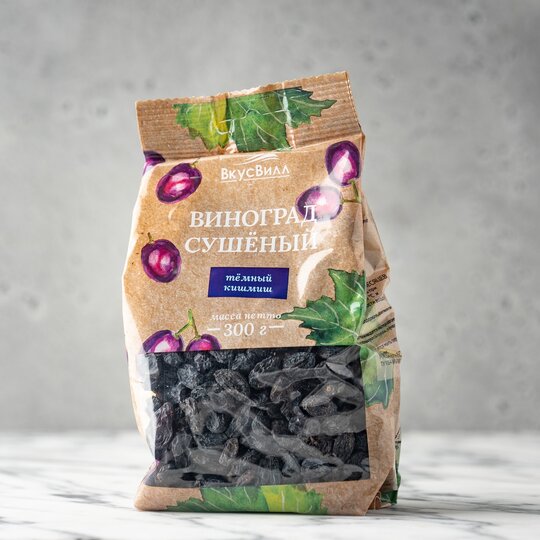 

Изюм ВкусВилл Кишмиш темный 300 г