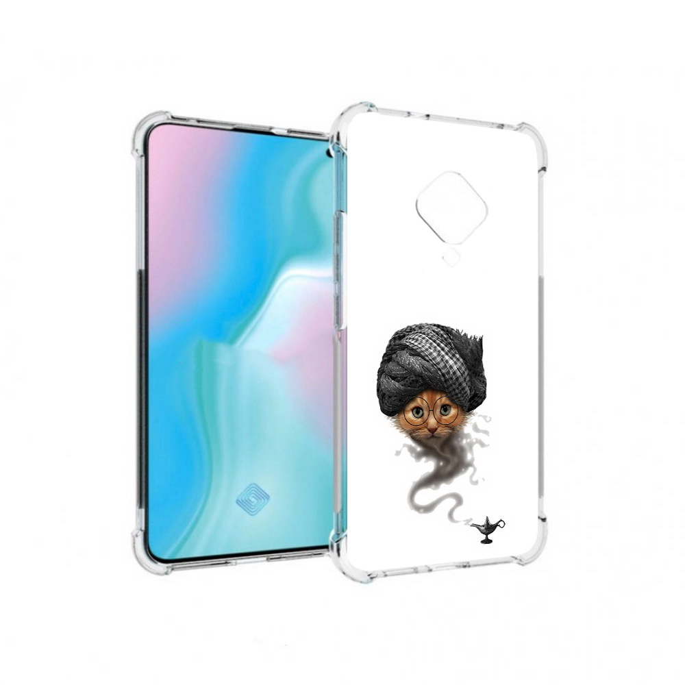 

Чехол MyPads Tocco для Vivo S5 кот джин (PT226962.406.398), Прозрачный, Tocco