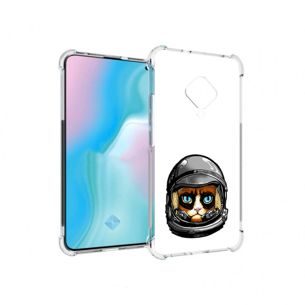 

Чехол MyPads Tocco для Vivo S5 кот космонавт (PT226962.406.400), Прозрачный, Tocco