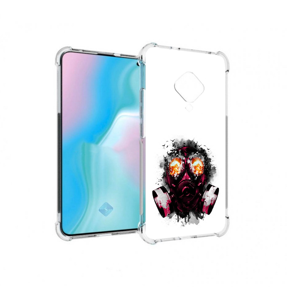 

Чехол MyPads Tocco для Vivo S5 красный противогаз (PT226962.406.412), Прозрачный, Tocco