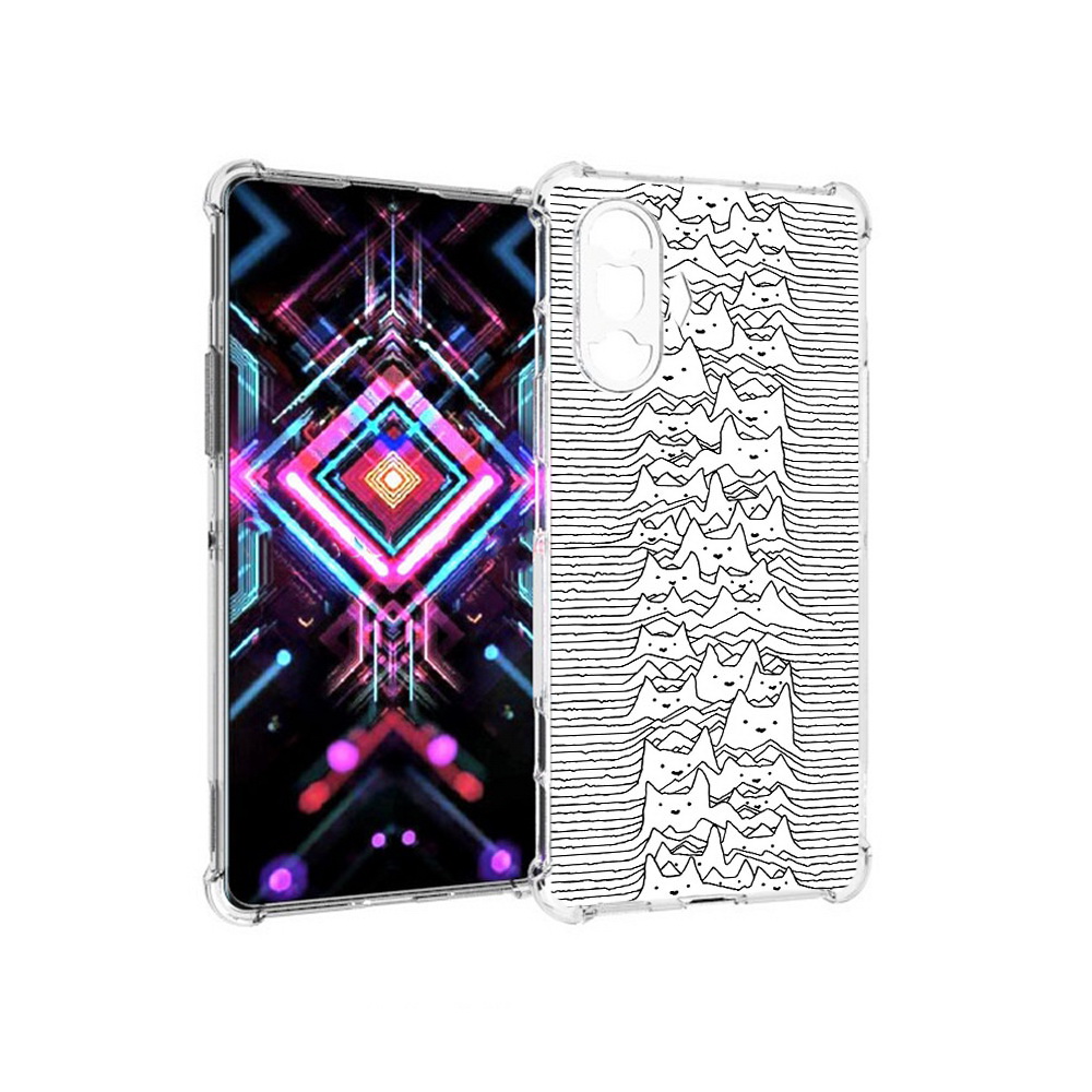 

Чехол MyPads Tocco для Xiaomi Poco F3 GT черно белые коты 3D (PT172450.277.682), Прозрачный, Tocco