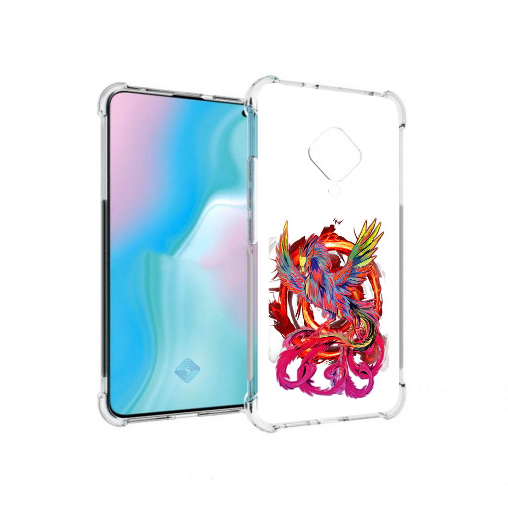 

Чехол MyPads Tocco для Vivo S5 красочный феникс (PT226962.406.414), Прозрачный, Tocco