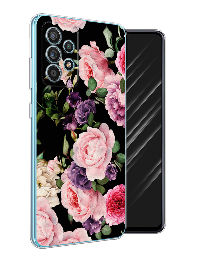 

Чехол Awog на Samsung Galaxy A52 / Самсунг A52 "Пионы на черном", Разноцветный, 2102450-8