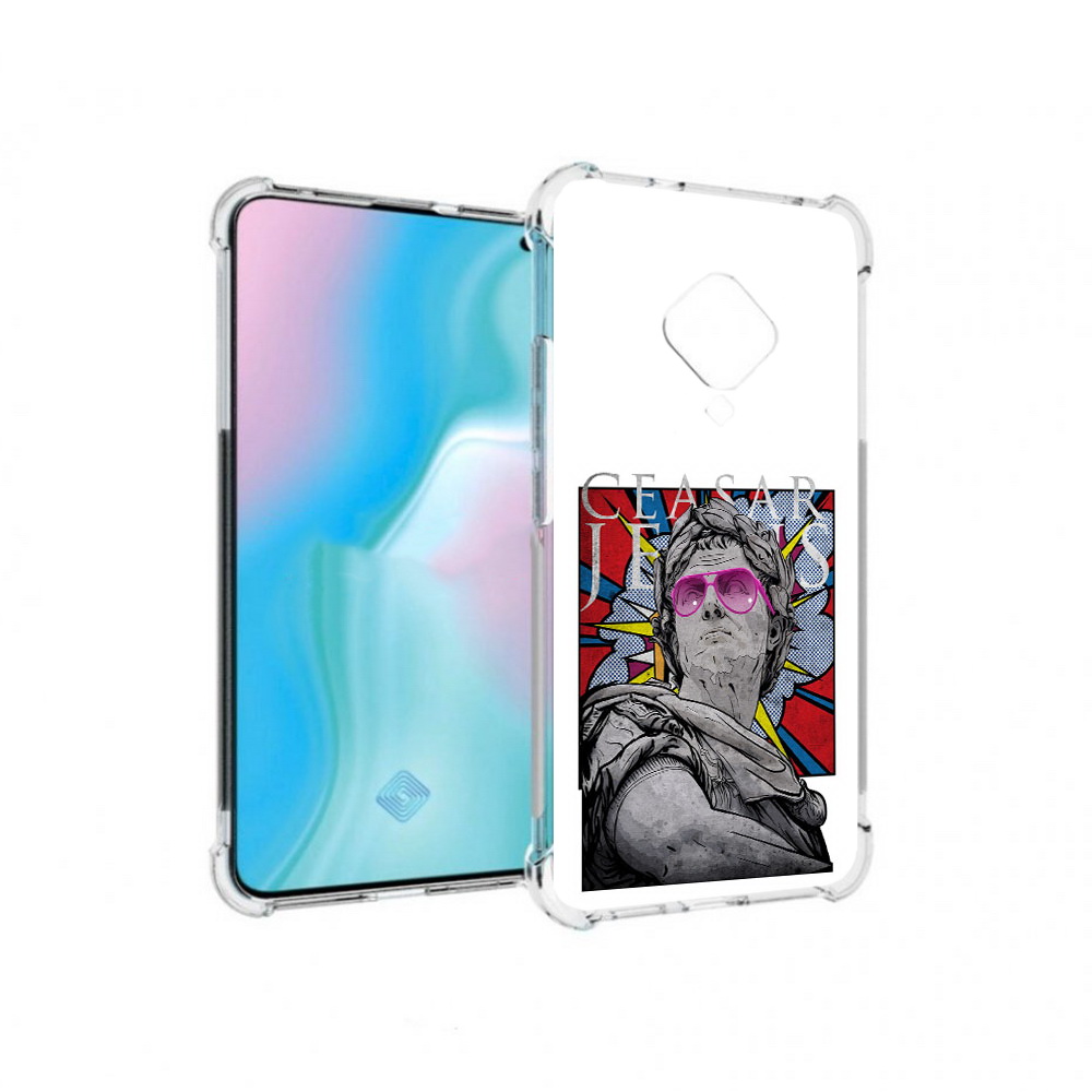 

Чехол MyPads Tocco для Vivo S5 крутая статуя свободы (PT226962.406.423), Прозрачный, Tocco
