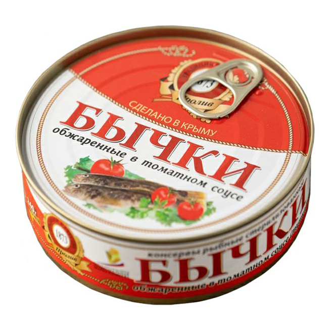 Бычки ВкусВилл обжаренные в томатном соусе 240 г