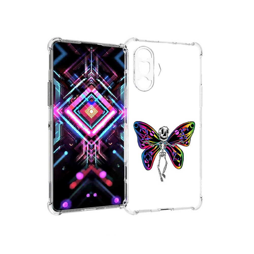 

Чехол MyPads Tocco для Xiaomi Poco F3 GT эффект бабочки (PT172450.277.701), Прозрачный, Tocco