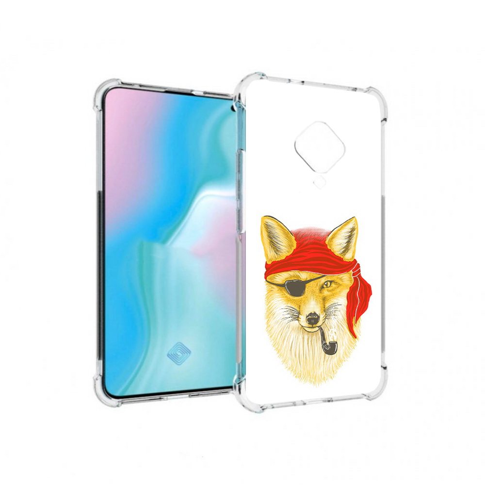 

Чехол MyPads Tocco для Vivo S5 лиса-пират (PT226962.406.440), Прозрачный, Tocco