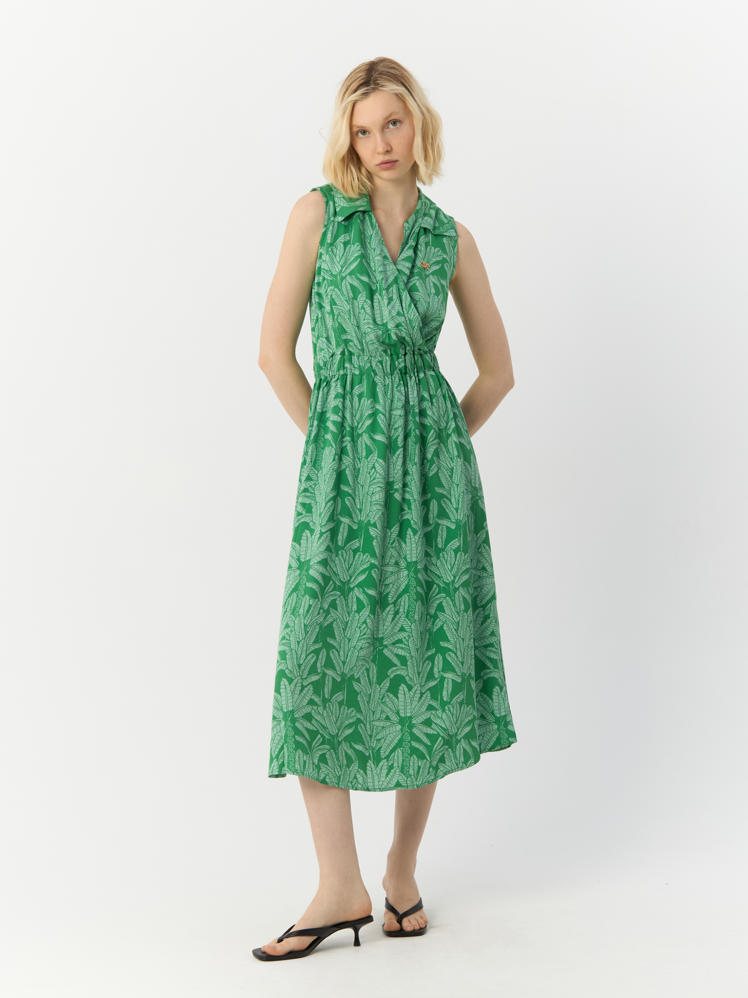 Платье женское US POLO Assn G082SZ032-000-1566594-GALIO зеленое 34 12338₽