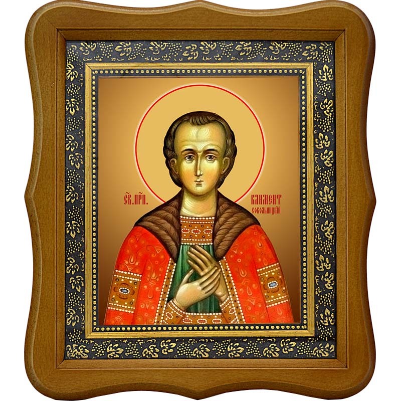 

Климент Алфанов, Сокольницкий, Новгородский преподобный. Икона на холсте.
