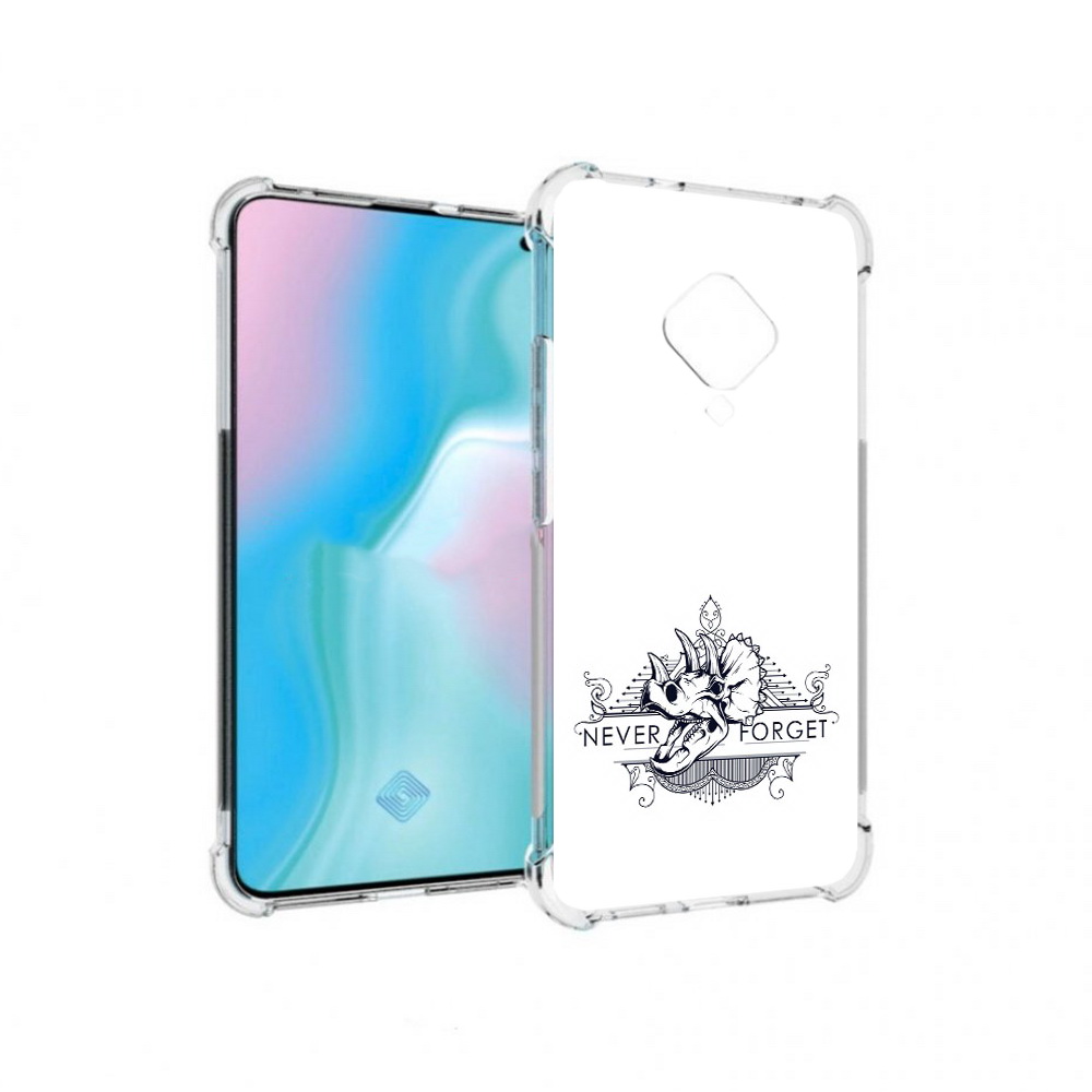 

Чехол MyPads Tocco для Vivo S5 логотип носорога никогда не забуду (PT226962.406.445), Прозрачный, Tocco