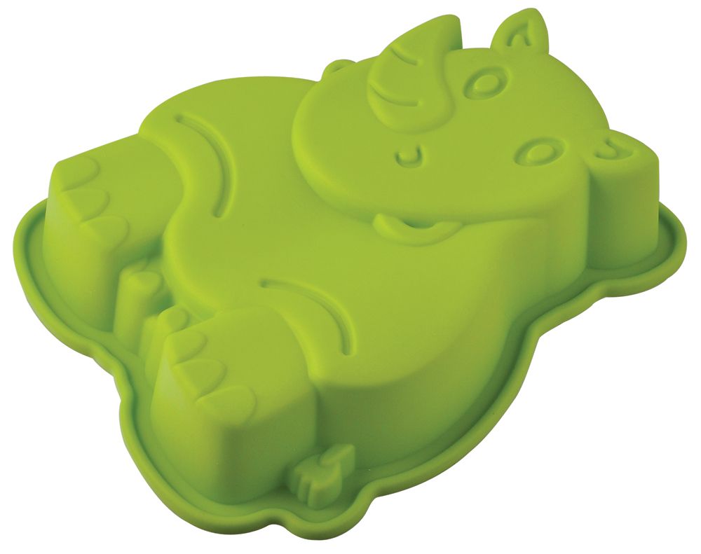 

Форма для выпечки Носорог Silicone 20х15х4.5см, Зеленый, 93-SI-FO-73