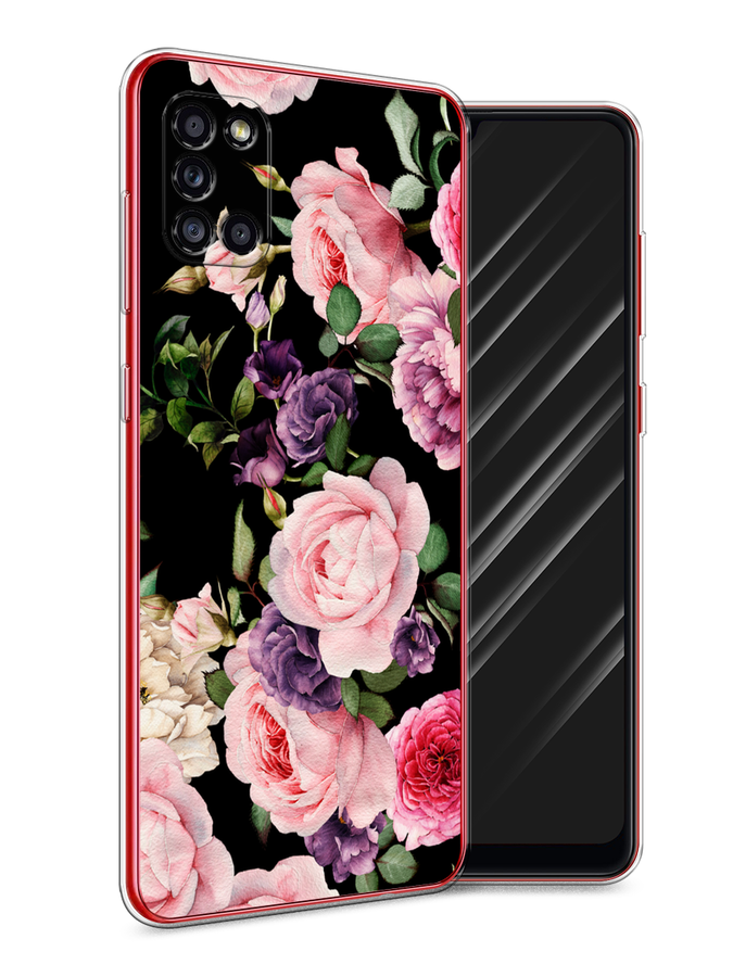 

Чехол Awog на Samsung Galaxy A31 / Самсунг A31 "Пионы на черном", Разноцветный, 2100350-8