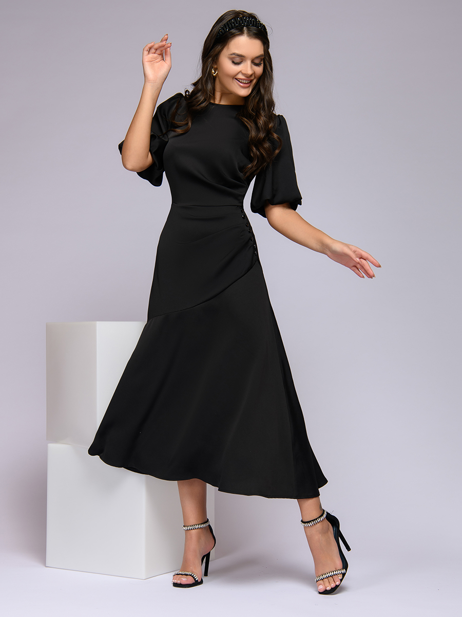 фото Платье женское 1001dress 0122001-02331bk черное 42 ru