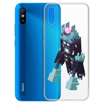 фото Чехол-накладка krutoff clear case несчастный призрак для xiaomi redmi 9a