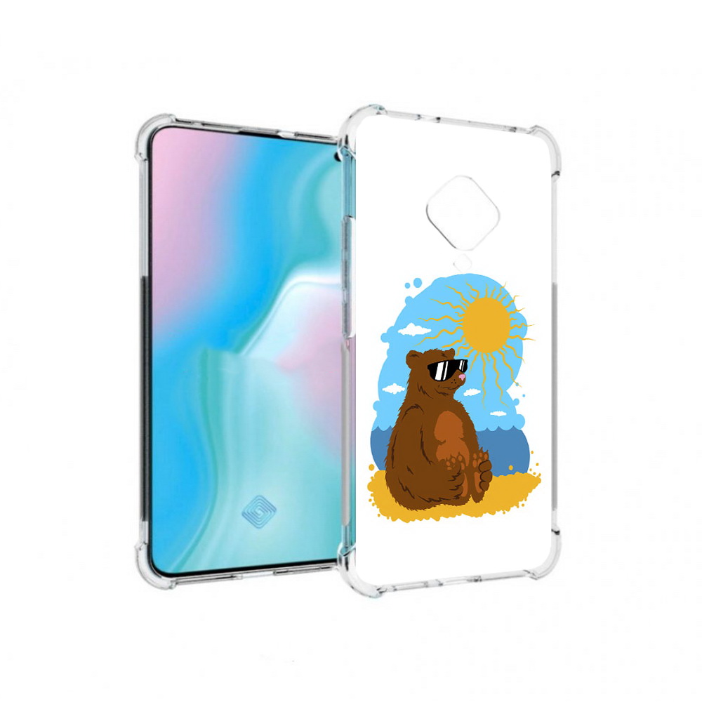 

Чехол MyPads Tocco для Vivo S5 медведь на чиле (PT226962.406.468), Прозрачный, Tocco