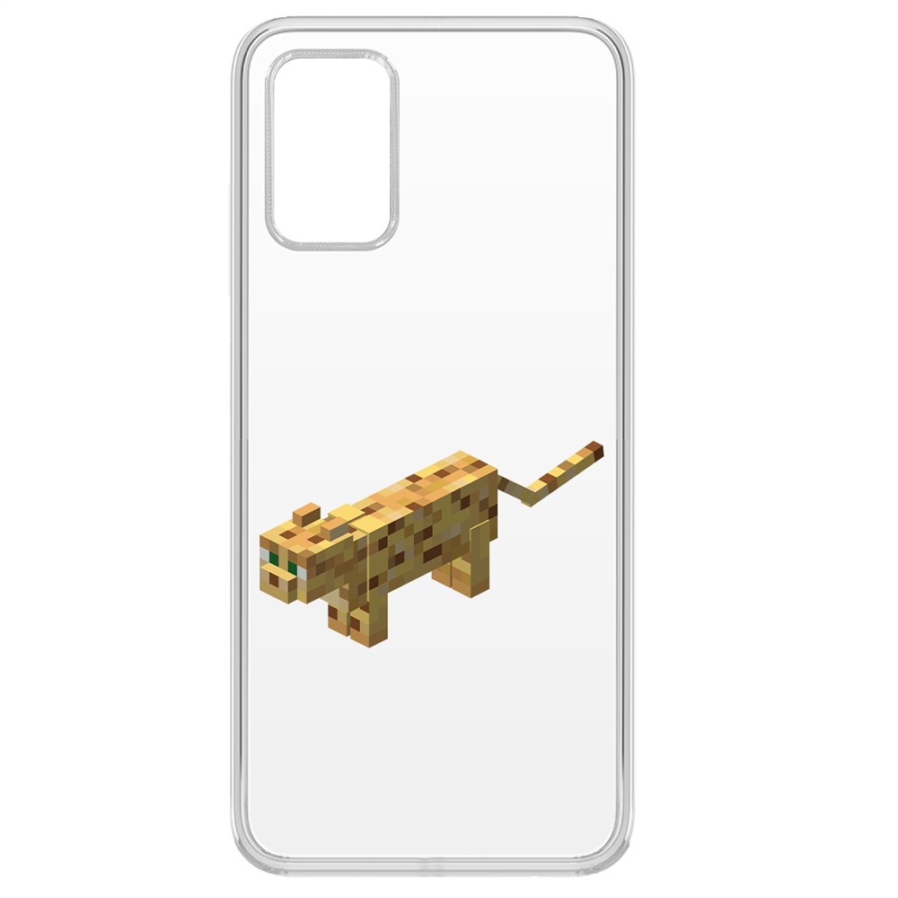 Чехол-накладка Krutoff Clear Case Оцелот для Samsung Galaxy A03s (A037)