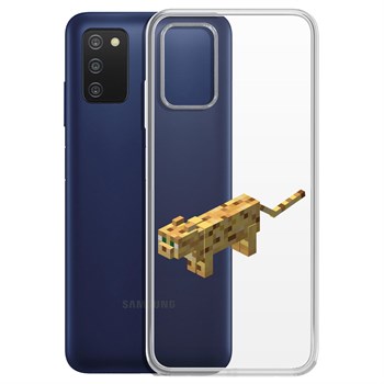 фото Чехол-накладка krutoff clear case оцелот для samsung galaxy a03s (a037)