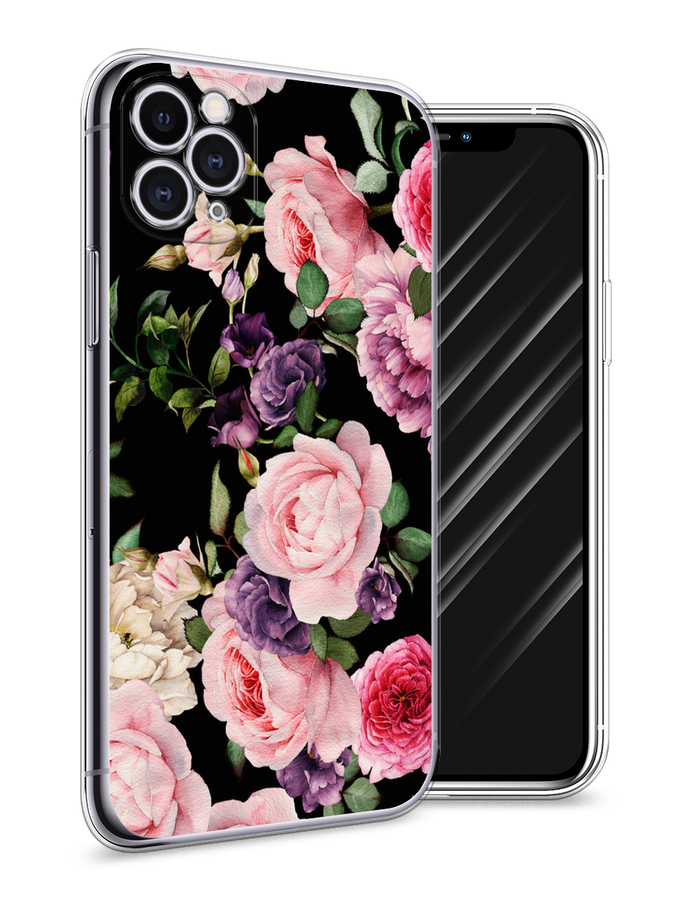 

Чехол Awog на Apple iPhone 11 Pro / Айфон 11 Pro "Пионы на черном", Разноцветный, 12350-8