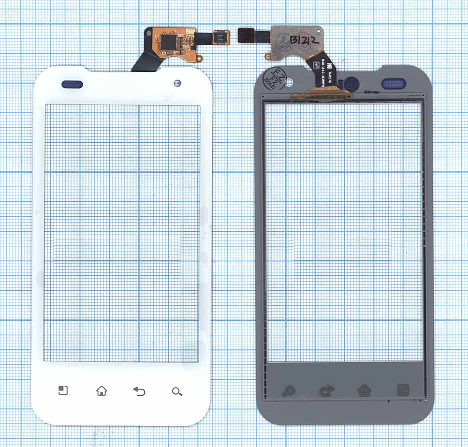 

Сенсорное стекло (тачскрин) для LG P990 Optimus 2X белый OEM