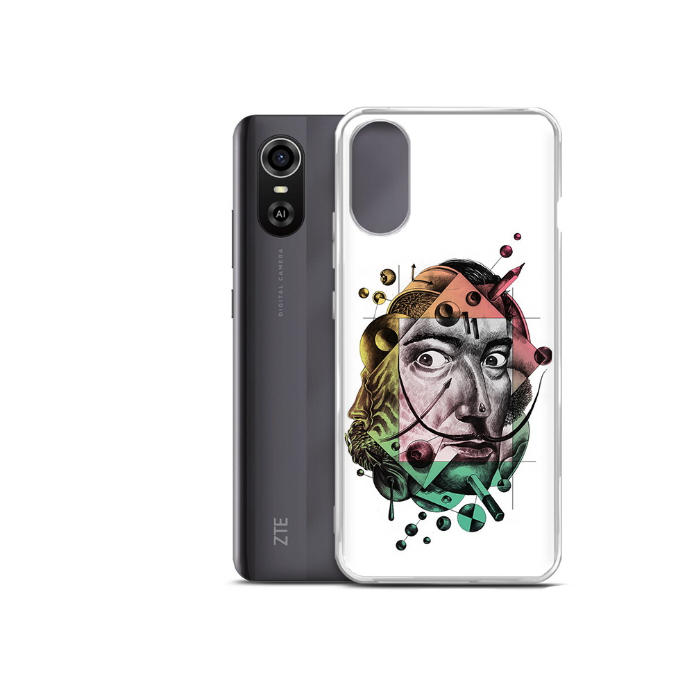 

Чехол MyPads Tocco для ZTE Blade A31 Plus разноцветное лицо абстракция (PT226943.475.570), Прозрачный, Tocco