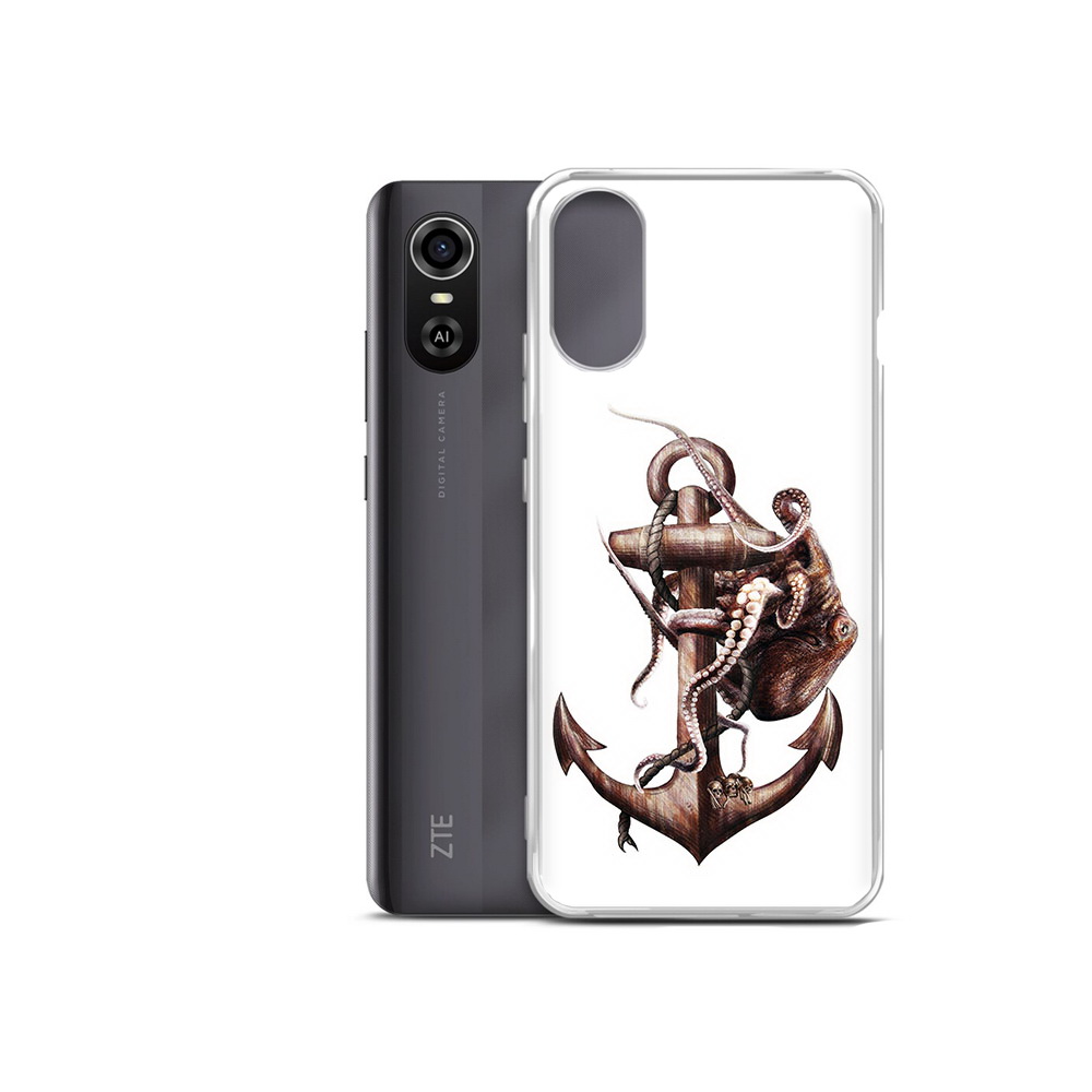 

Чехол MyPads Tocco для ZTE Blade A31 Plus ржавый якорь (PT226943.475.579), Прозрачный, Tocco