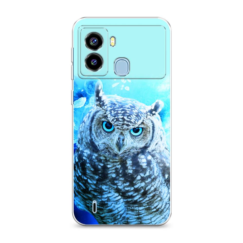 фото Силиконовый чехол "сова арт 7" на tecno pop 6 awog