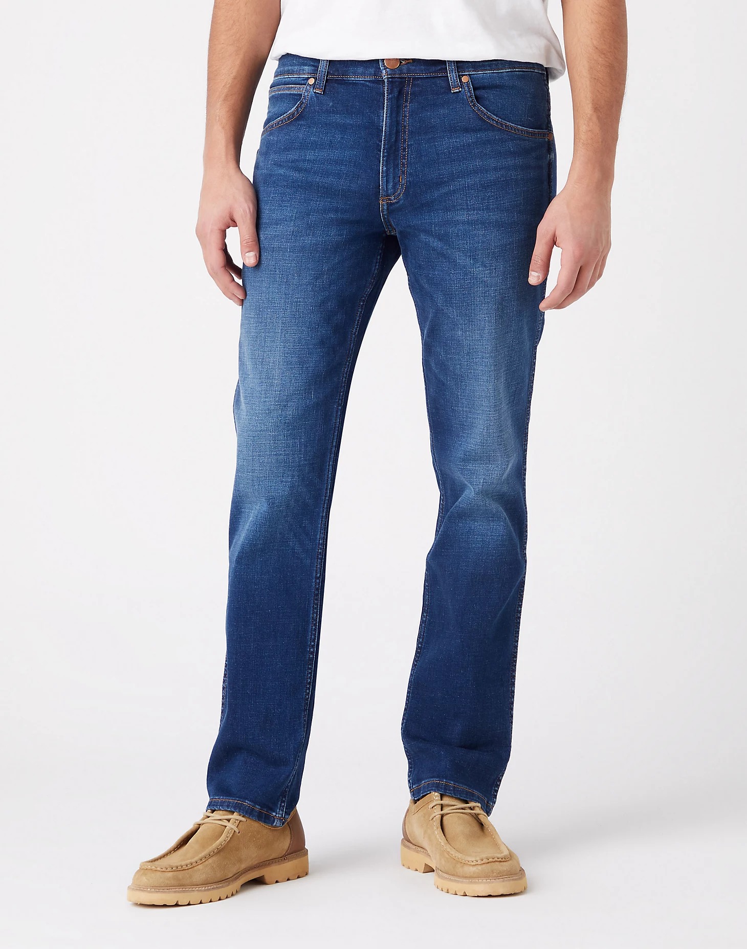 фото Джинсы мужские wrangler greensboro for real синие 31/32