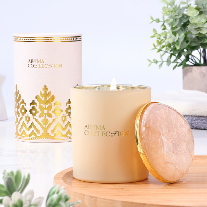 

Свеча в стакане "Aroma collection", 260 г, цитрус, сандаловое дерево, 10547