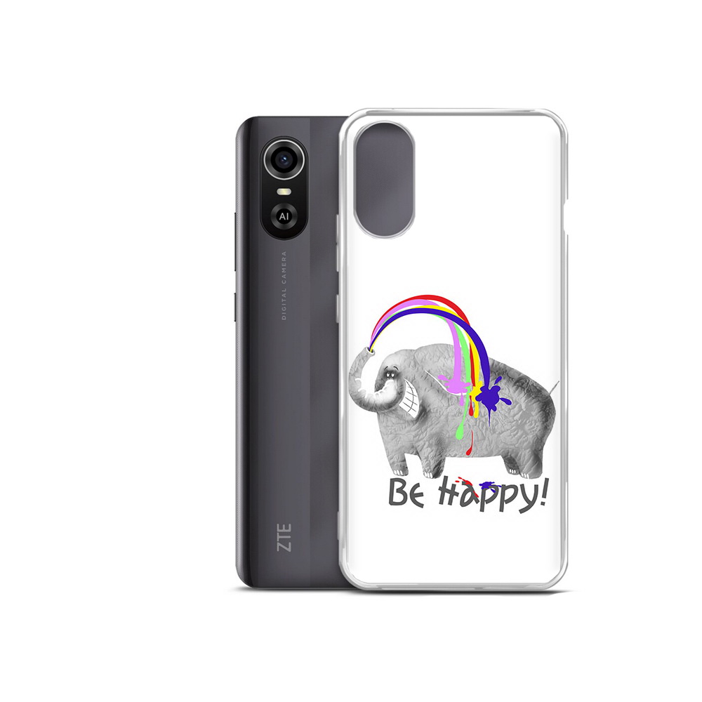 

Чехол MyPads Tocco для ZTE Blade A31 Plus счастливый слон (PT226943.475.632), Прозрачный, Tocco