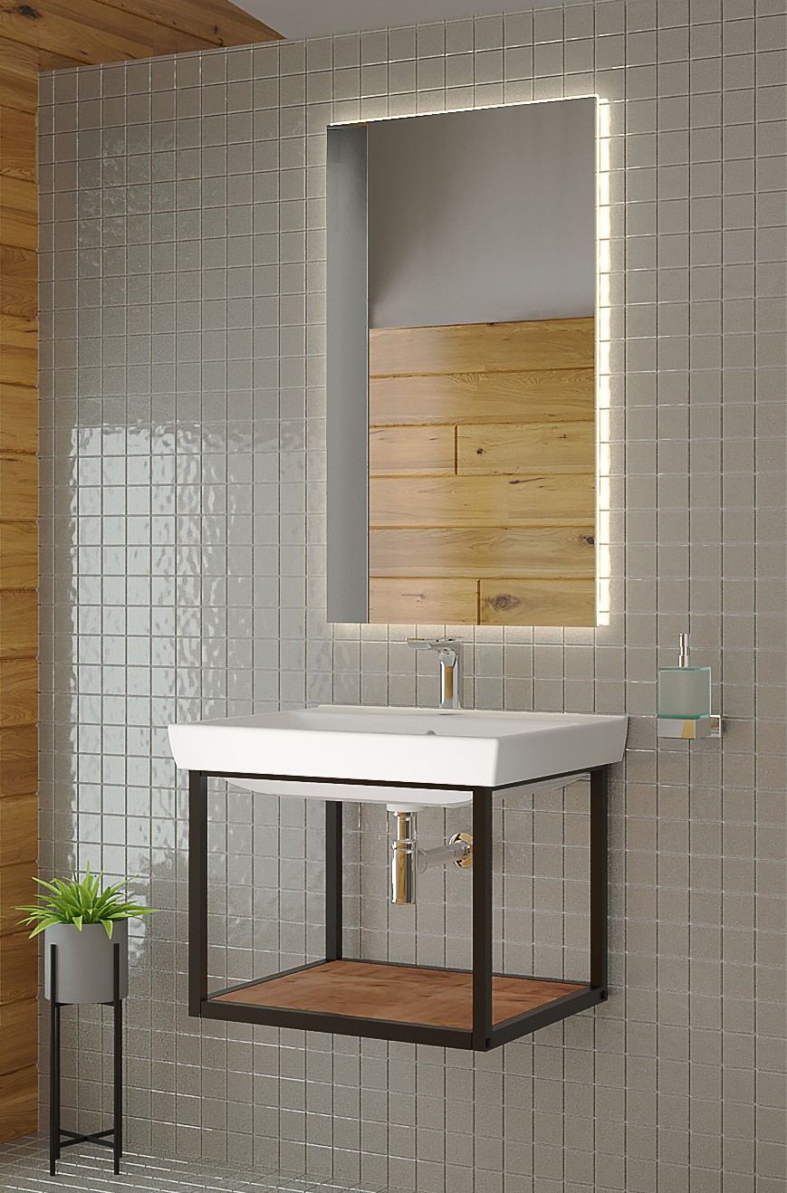 Тумба под раковину и столешницу подвесная Leman Grayton 50 Дуб вотан