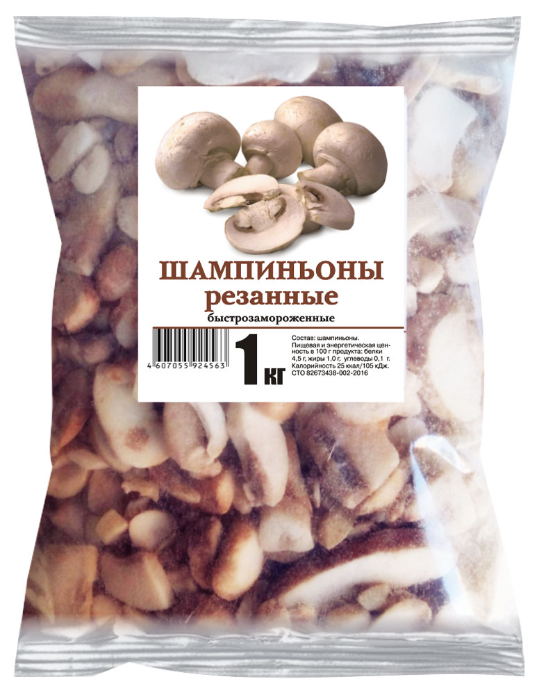 

Шампиньоны Русское Приволье резаные 1 кг