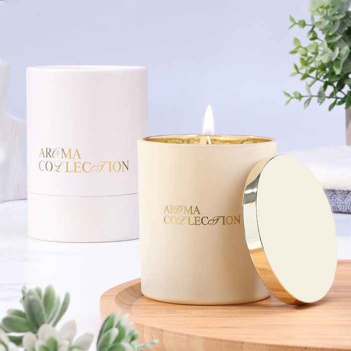 

Свеча в стакане "Aroma collection", 260 г, белый мускат, соевый воск