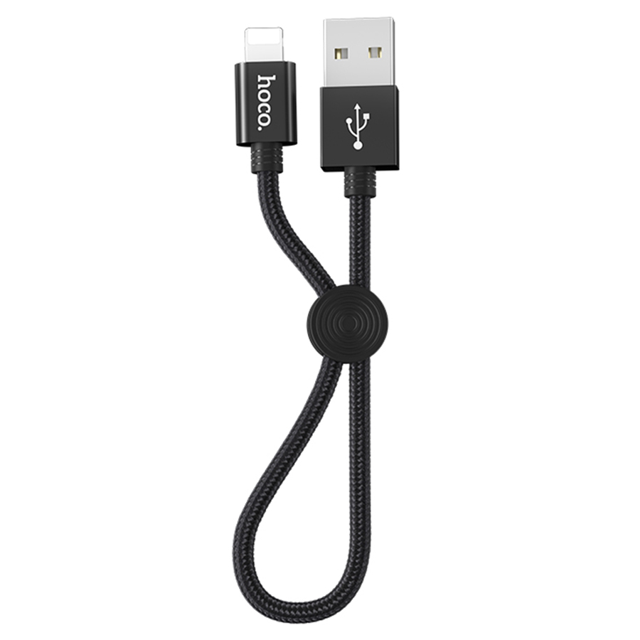 

Кабель Hoco X35 USB - Lightning, 2.4 А, 0.25 м, черный, X35 Premium