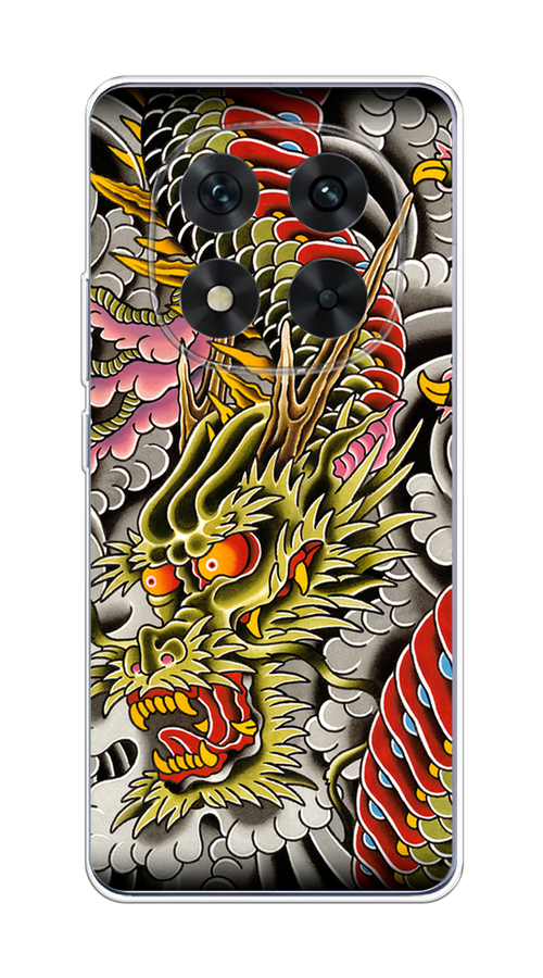 

Чехол на Xiaomi Redmi Note 14 Pro 5G Японский дракон, Желтый;розовый;красный, 323950-1