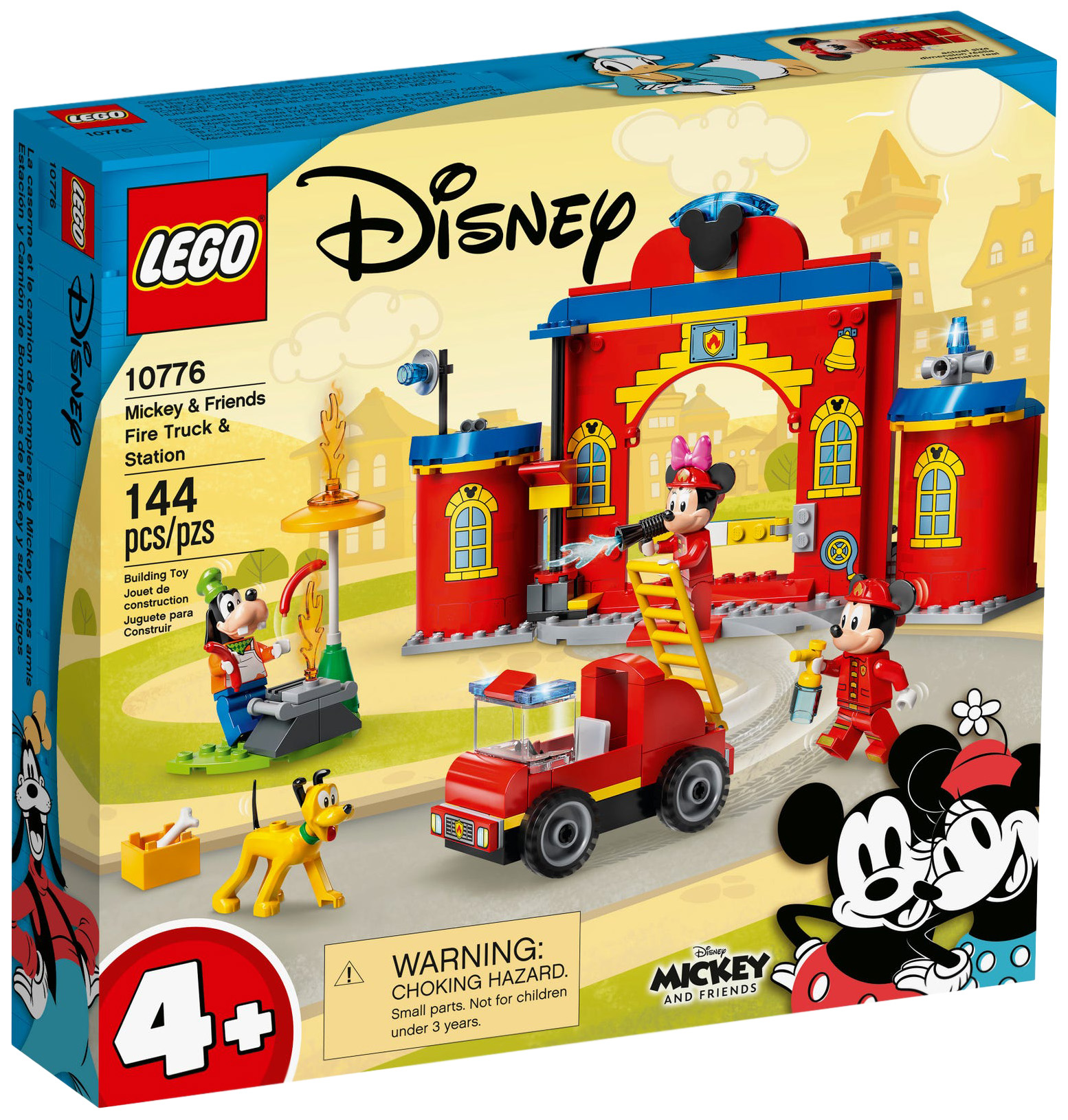 Конструктор LEGO Mickey & Friends 10776 Пожарная часть и машина Микки и его друзей конструктор lego friends 41707 лего подружки машина для посадки деревьев
