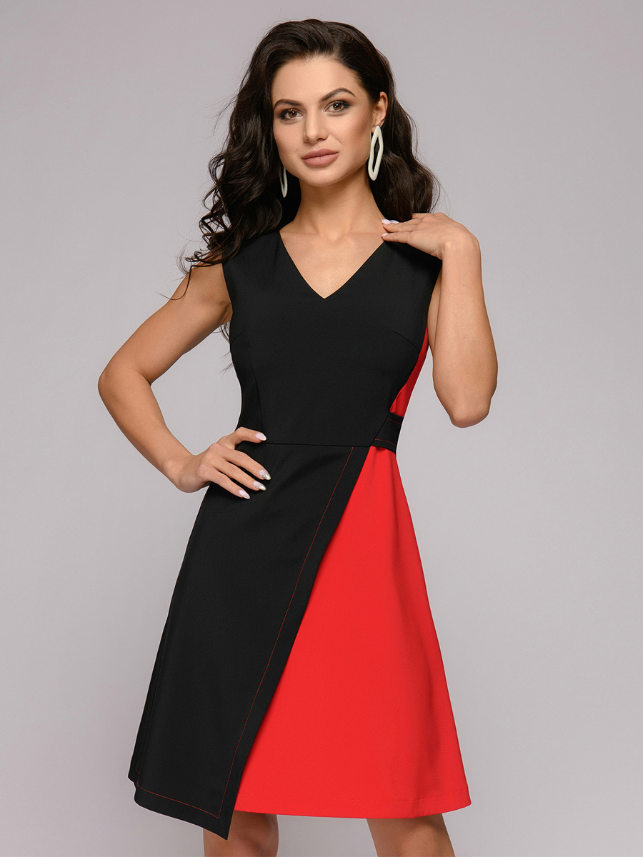 

Платье женское 1001dress DM01492BK черное 42 RU, DM01492BK