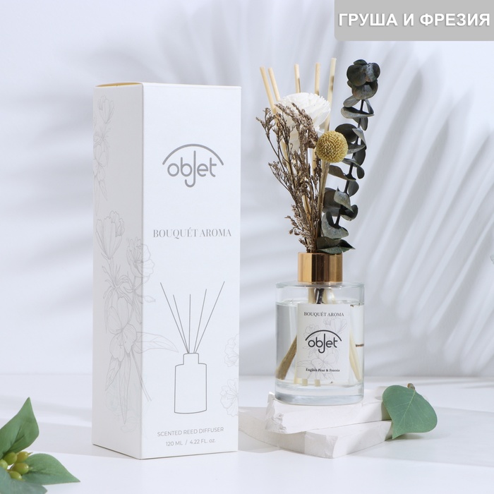 

Диффузор ароматический "Dried flowers", 120 мл, английская груша и фрезия